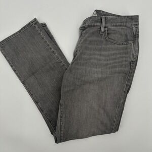 L.L. Bean Favorite Fit Jeans Women Size 10 Gray Comfort Denim Straight High Rise